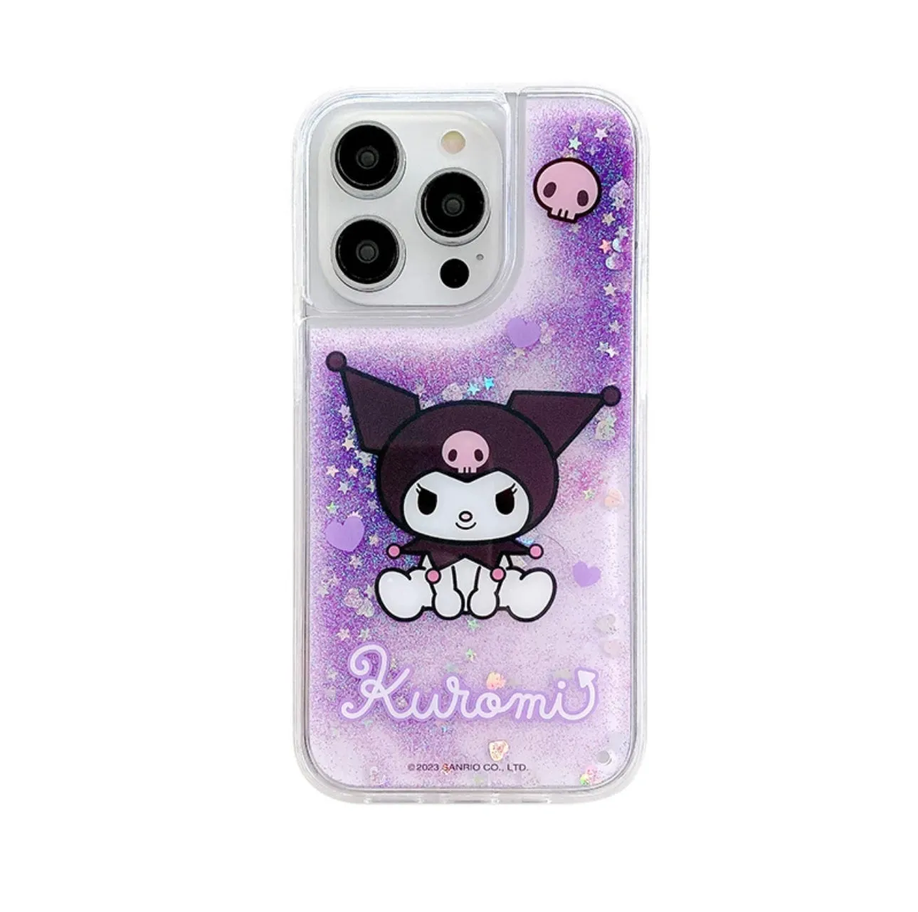 Sanrio Silicone Glitter Quicksand Phone Case | My Melody Kuromi Cinnamoroll - iPhone Case 13 14 Pro Promax