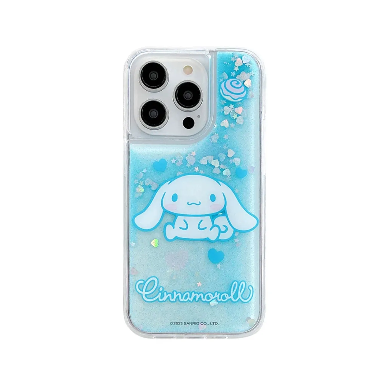 Sanrio Silicone Glitter Quicksand Phone Case | My Melody Kuromi Cinnamoroll - iPhone Case 13 14 Pro Promax