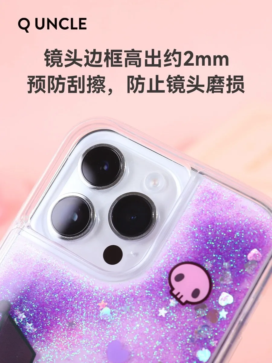 Sanrio Silicone Glitter Quicksand Phone Case | My Melody Kuromi Cinnamoroll - iPhone Case 13 14 Pro Promax