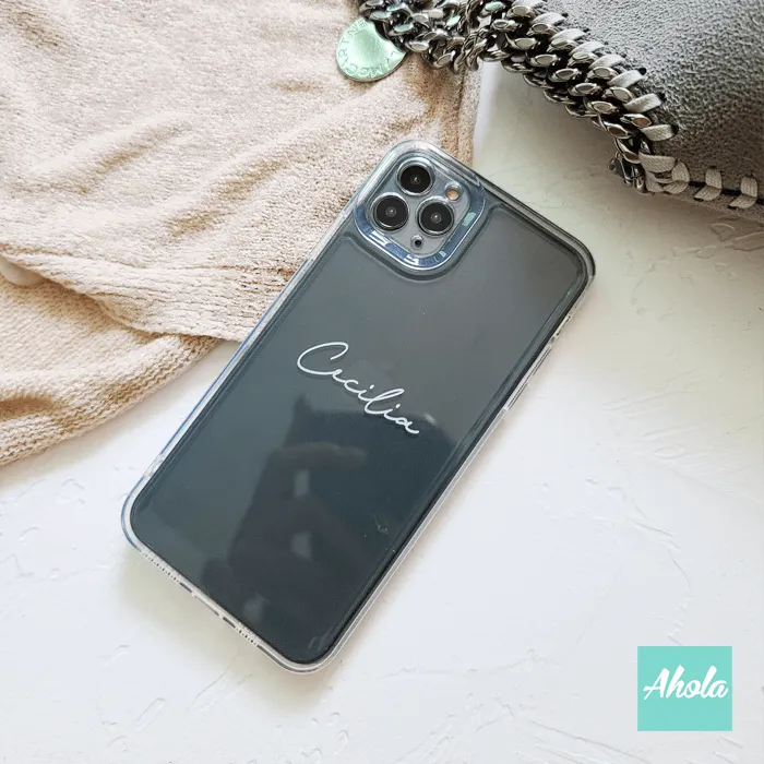 【Script】Soft TPU transparent phone case 名字高保護透明電話軟殼