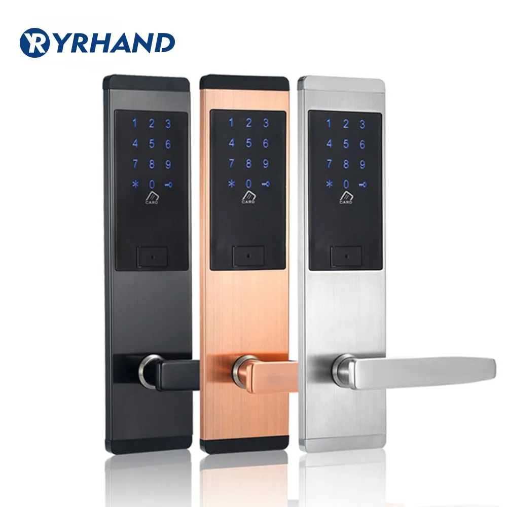 Security Electronic Digtial Lock, Keyless digital Safe Lock Door Smart Card Keypad Password Pin Code Door Lock for Smart Home