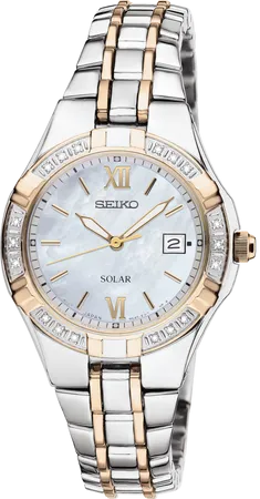 Seiko Ladies' SUT068 Diamond Solar Watch