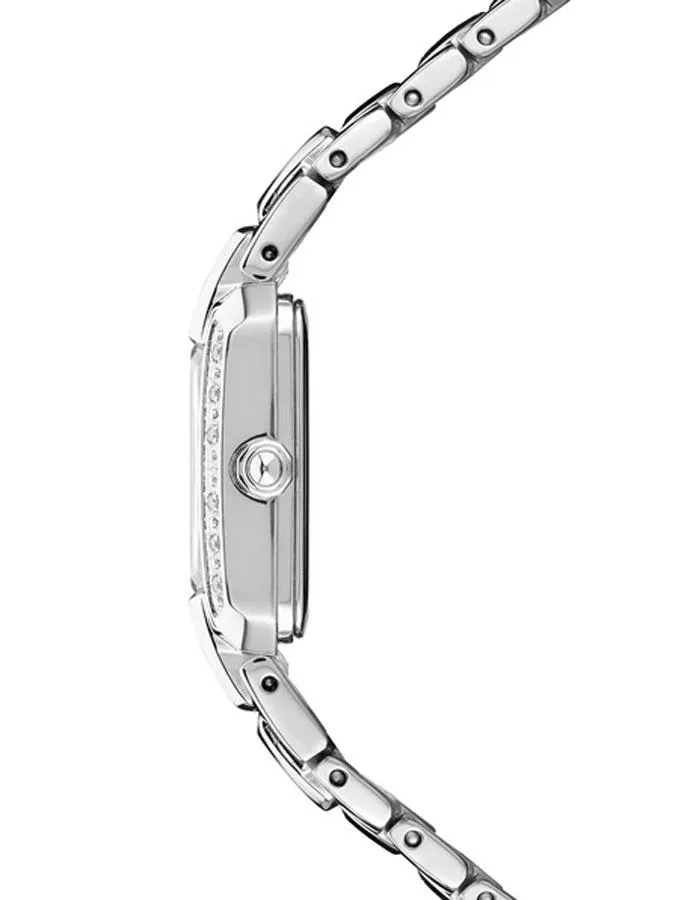 Seiko Solar Ladies 14 Diamond Tressia Dress Watch - Mother of Pearl - Bracelet