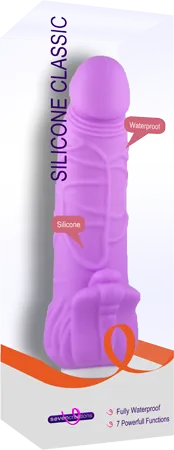 Silicone Classic - Purple 19 cm (7.5'') Vibrator