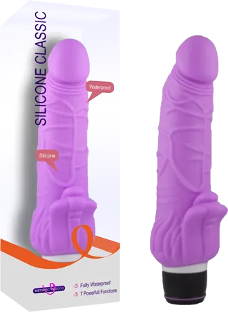 Silicone Classic - Purple 19 cm (7.5'') Vibrator