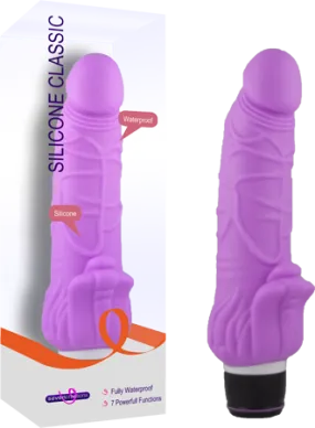 Silicone Classic - Purple 19 cm (7.5'') Vibrator