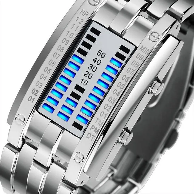 SKMEI 0926 Innovative LED Binary Watch for Men w/ 50m Waterproof