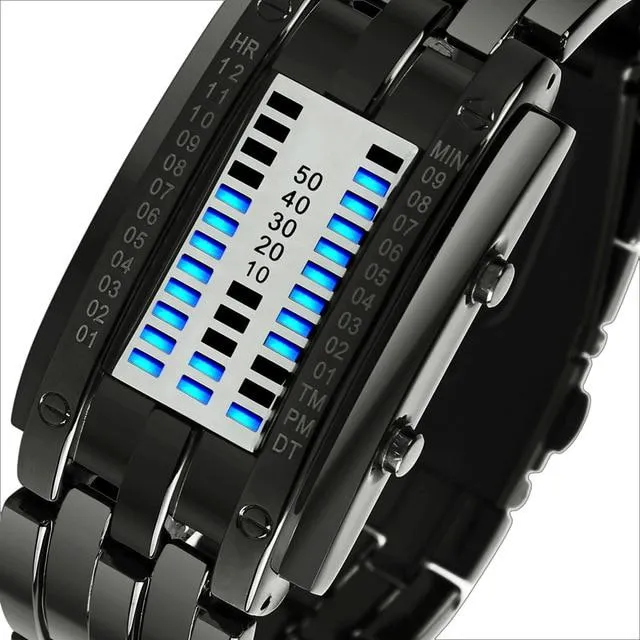 SKMEI 0926 Innovative LED Binary Watch for Men w/ 50m Waterproof