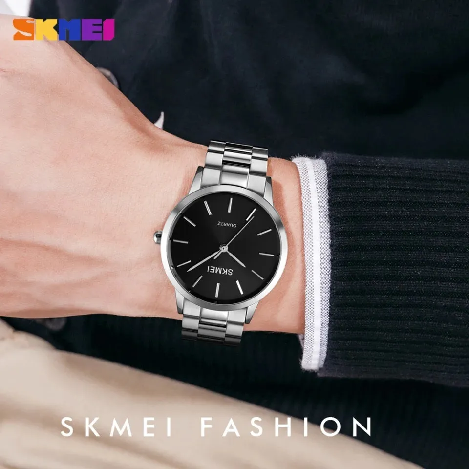 SKMEI 1694 Quartz Stainless Steel Waterproof Wristwatch