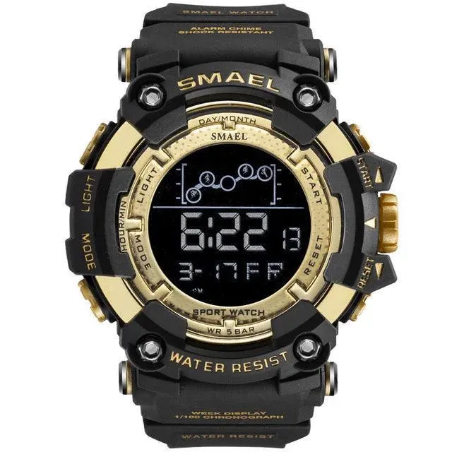 SMAEL Army LED Sports Watch: Military Style Digital Timepiece for Active Men