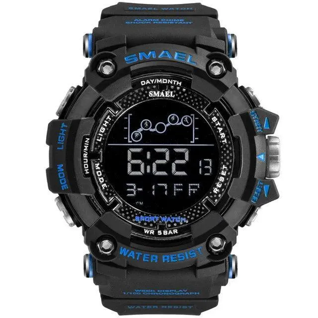 SMAEL Army LED Sports Watch: Military Style Digital Timepiece for Active Men