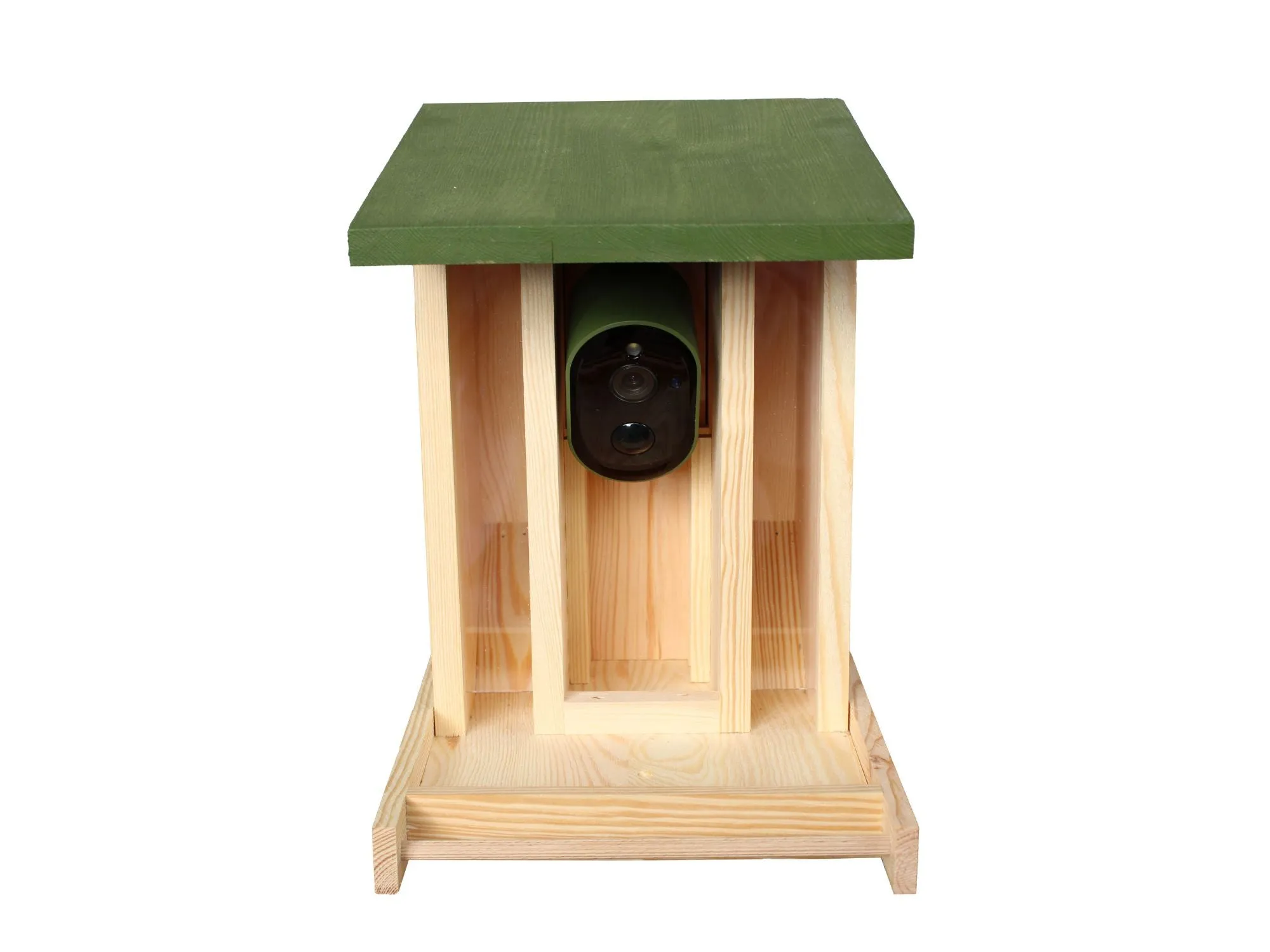 Solar Powered WiFi Camera Wooden Bird Feeder Kit