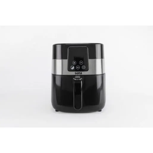 Sona Air Fryer 4L Full Capacity 3L Capacity Basket Black 1300W Heat From (80-200 D