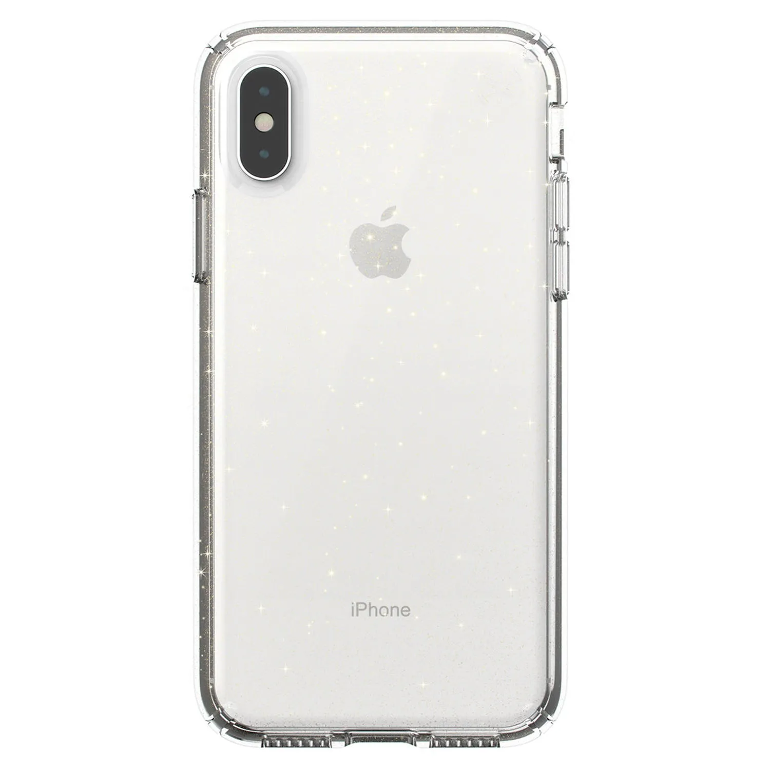 Speck Presidio Clear   Glitter Clear Gold iPhone XS / X Case - 117130-5636