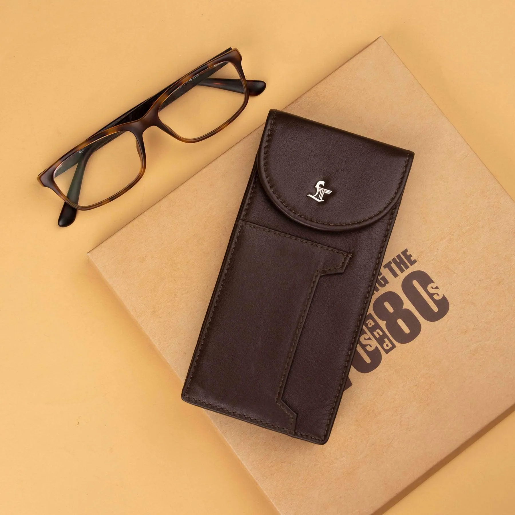 Spectacle Case IV | Goggle Case | Spectacle Case Leather | Color- Brown