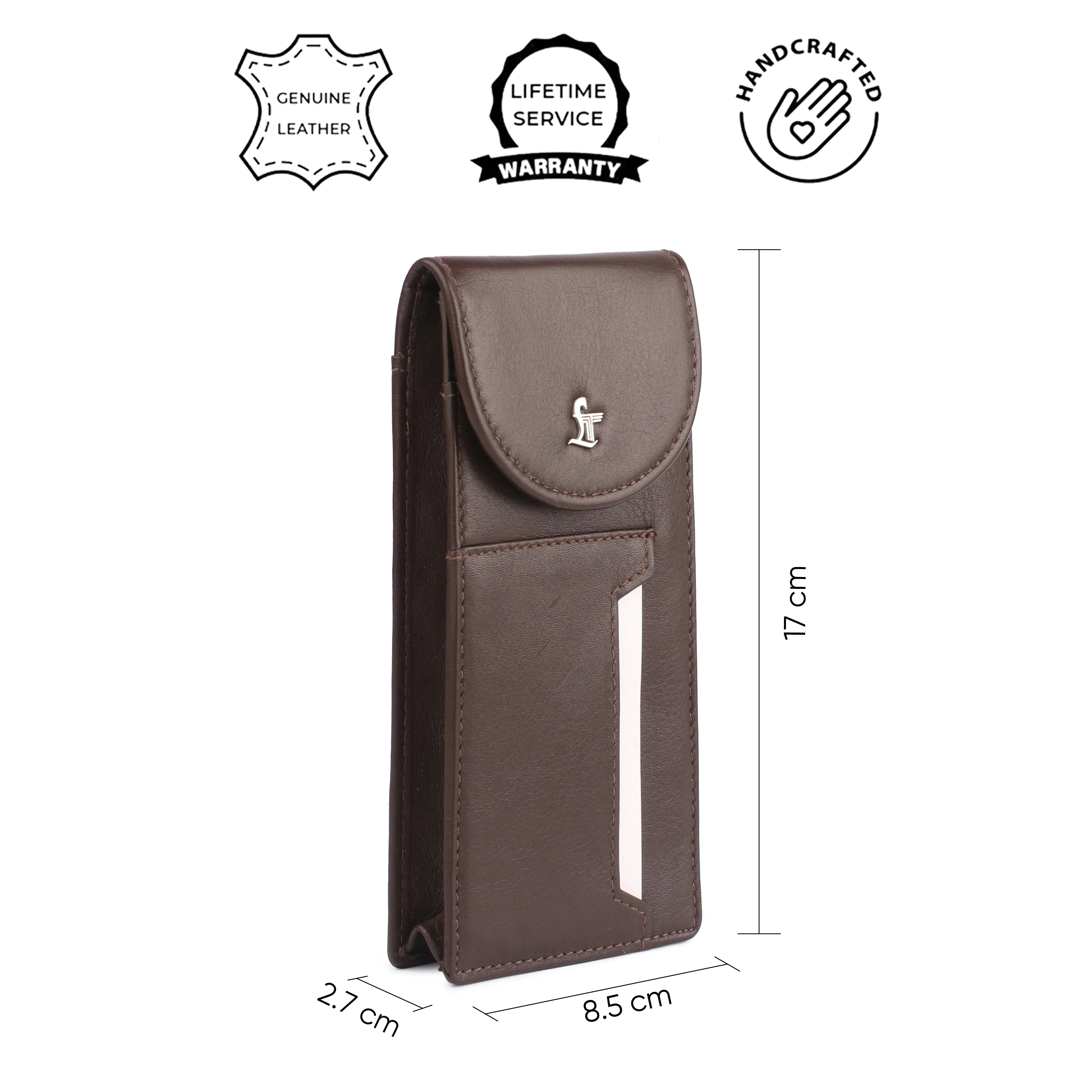 Spectacle Case IV | Goggle Case | Spectacle Case Leather | Color- Brown