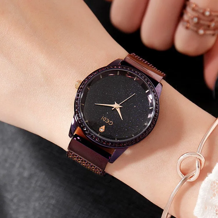 Starry Sky Simple Dial Women's Watch