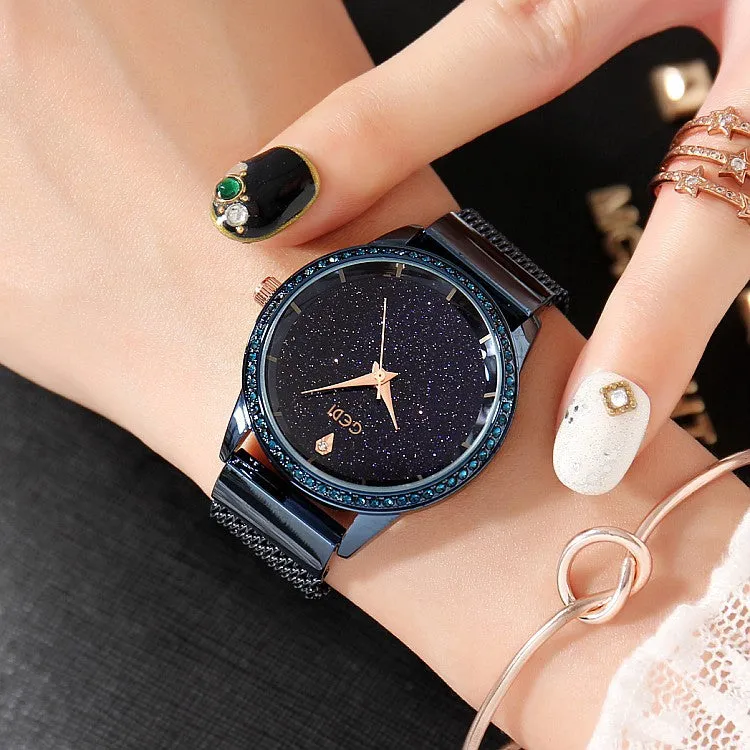 Starry Sky Simple Dial Women's Watch