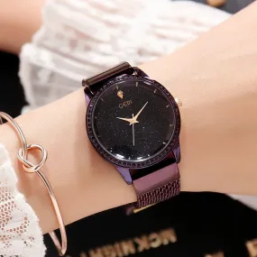 Starry Sky Simple Dial Women's Watch