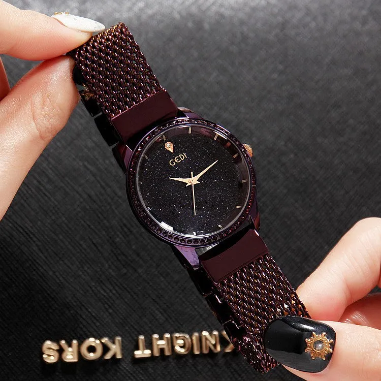 Starry Sky Simple Dial Women's Watch