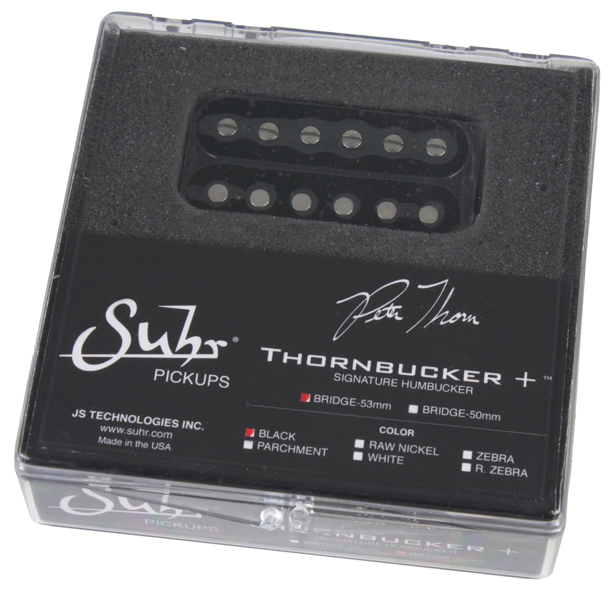 Suhr Thornbucker  Plus Pickup, Bridge, Black, 53mm