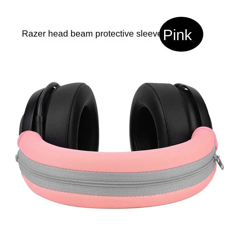 Suitable for Razer Kraken V2 Earphone Sleeves 7.1 Professional Edition Foam Cover Pink Crystal Earmuffs Leather Case