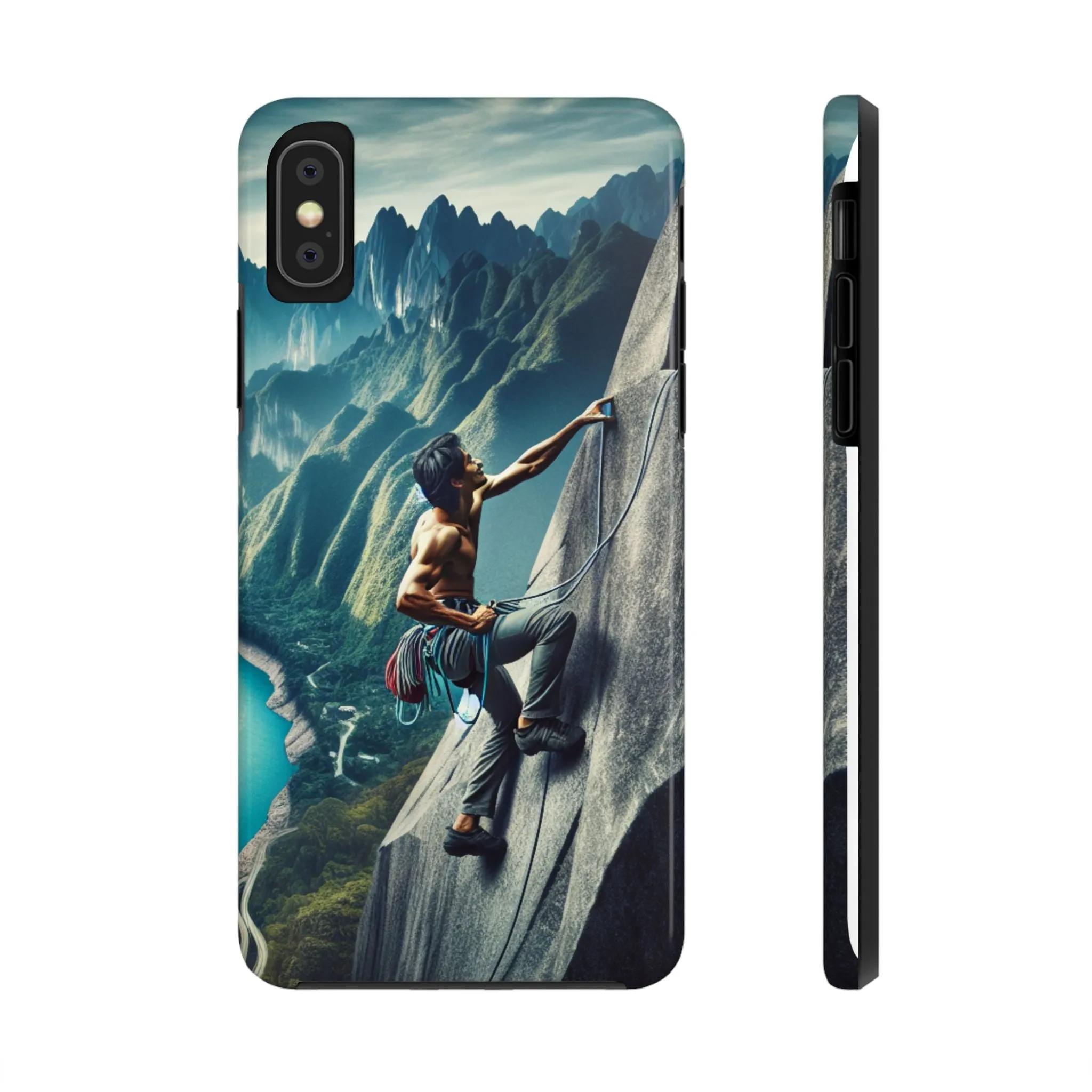 Summit Edge: Climbing Above the Serpent Rive Tough Phone Cases