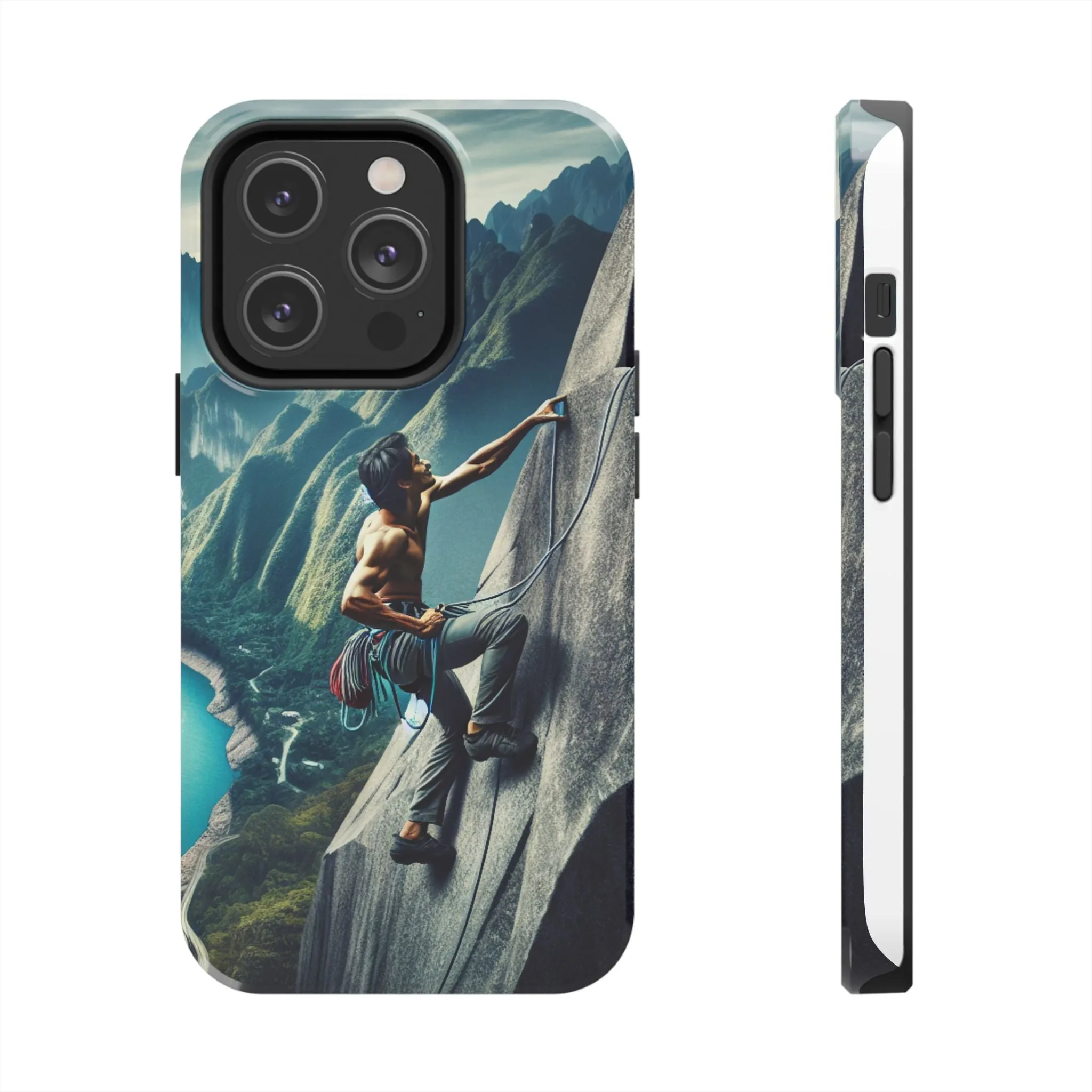 Summit Edge: Climbing Above the Serpent Rive Tough Phone Cases