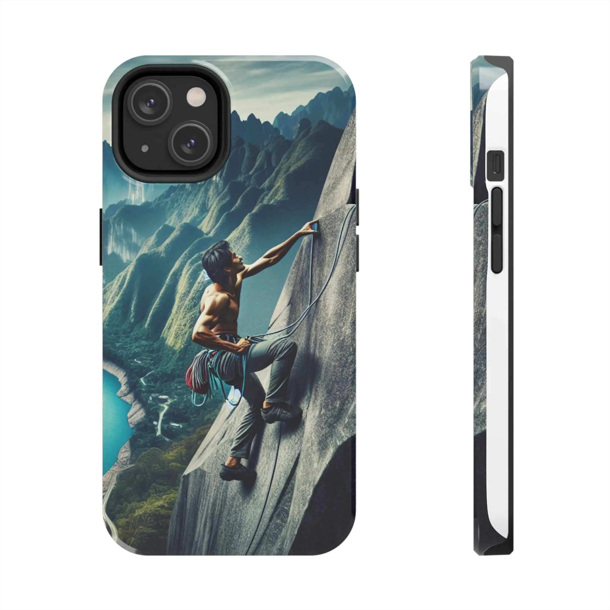 Summit Edge: Climbing Above the Serpent Rive Tough Phone Cases