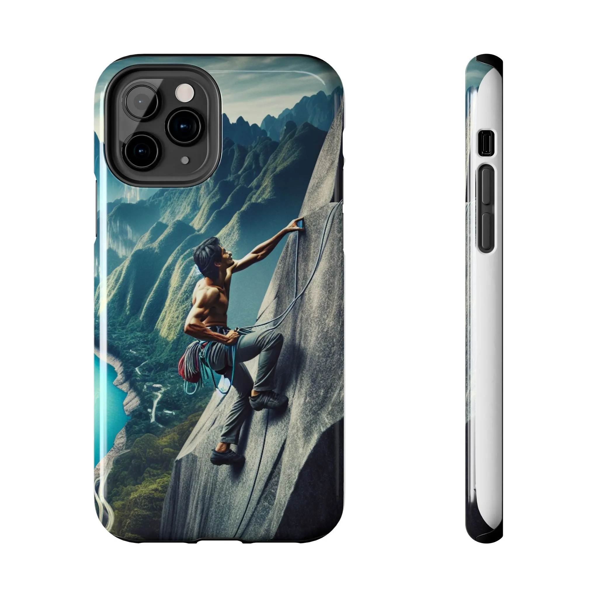 Summit Edge: Climbing Above the Serpent Rive Tough Phone Cases