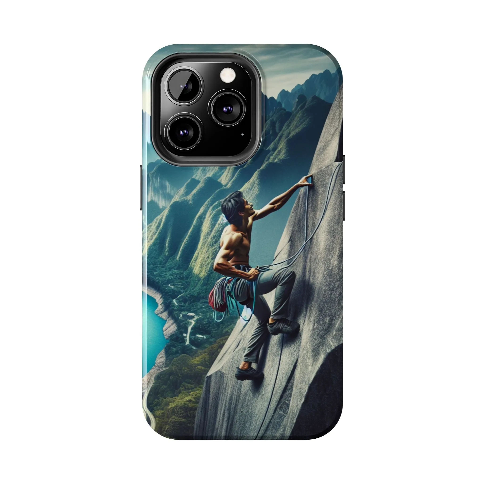 Summit Edge: Climbing Above the Serpent Rive Tough Phone Cases