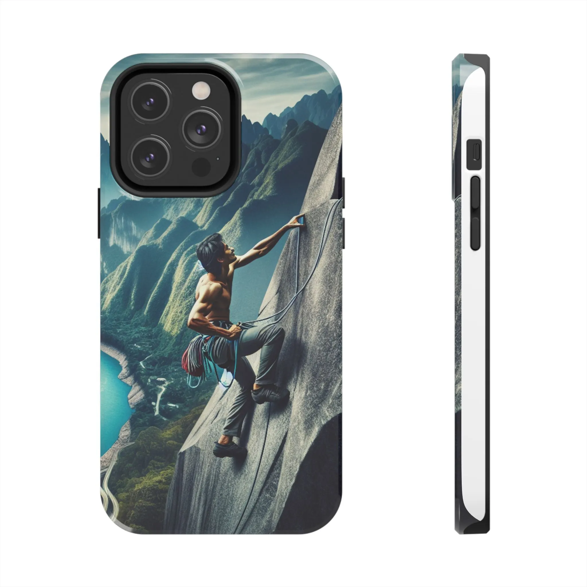 Summit Edge: Climbing Above the Serpent Rive Tough Phone Cases