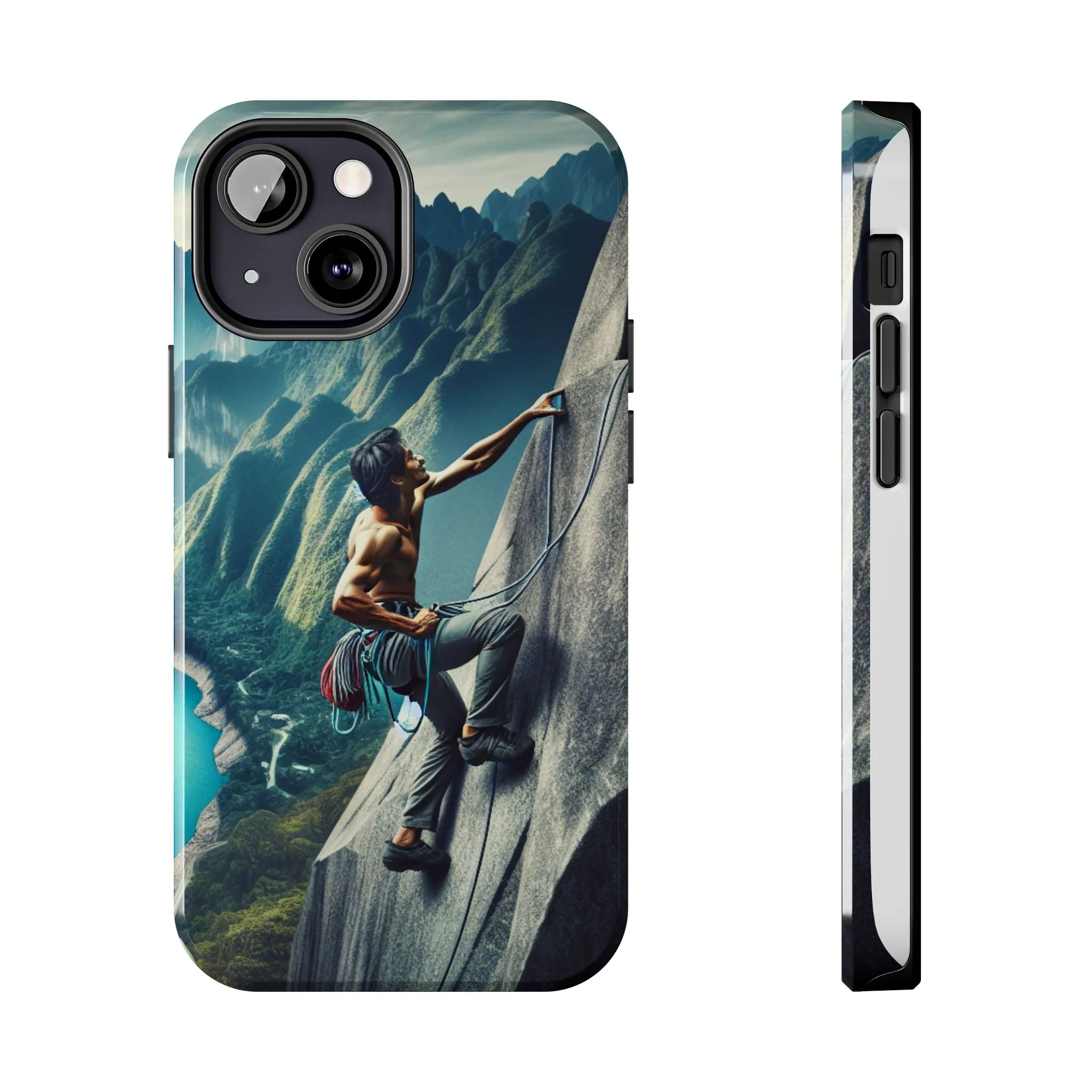 Summit Edge: Climbing Above the Serpent Rive Tough Phone Cases