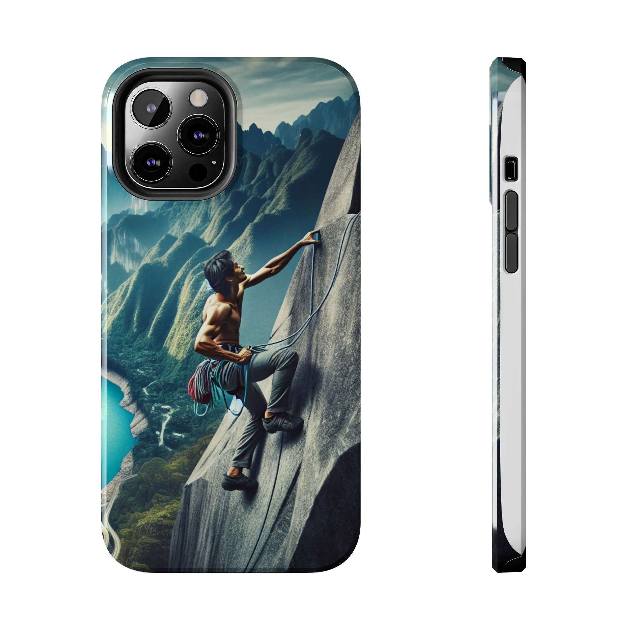 Summit Edge: Climbing Above the Serpent Rive Tough Phone Cases