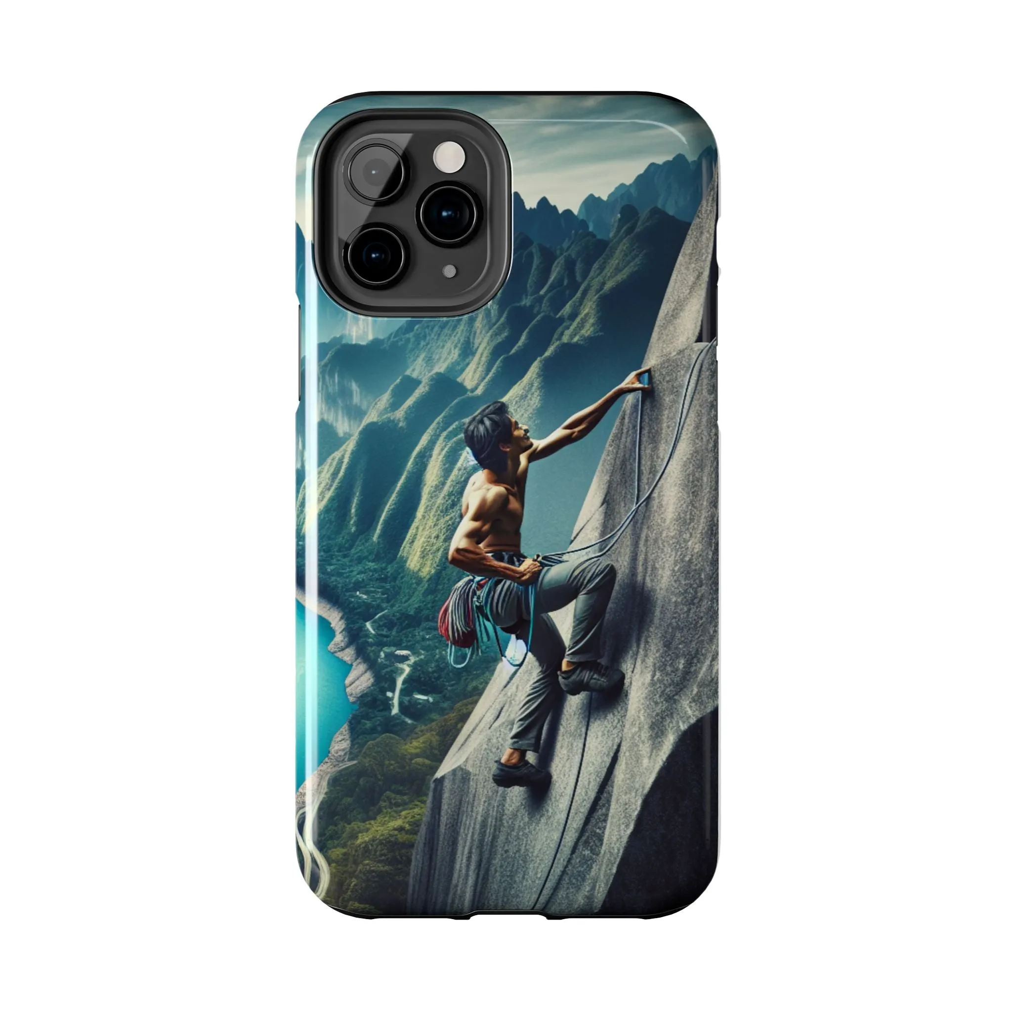 Summit Edge: Climbing Above the Serpent Rive Tough Phone Cases