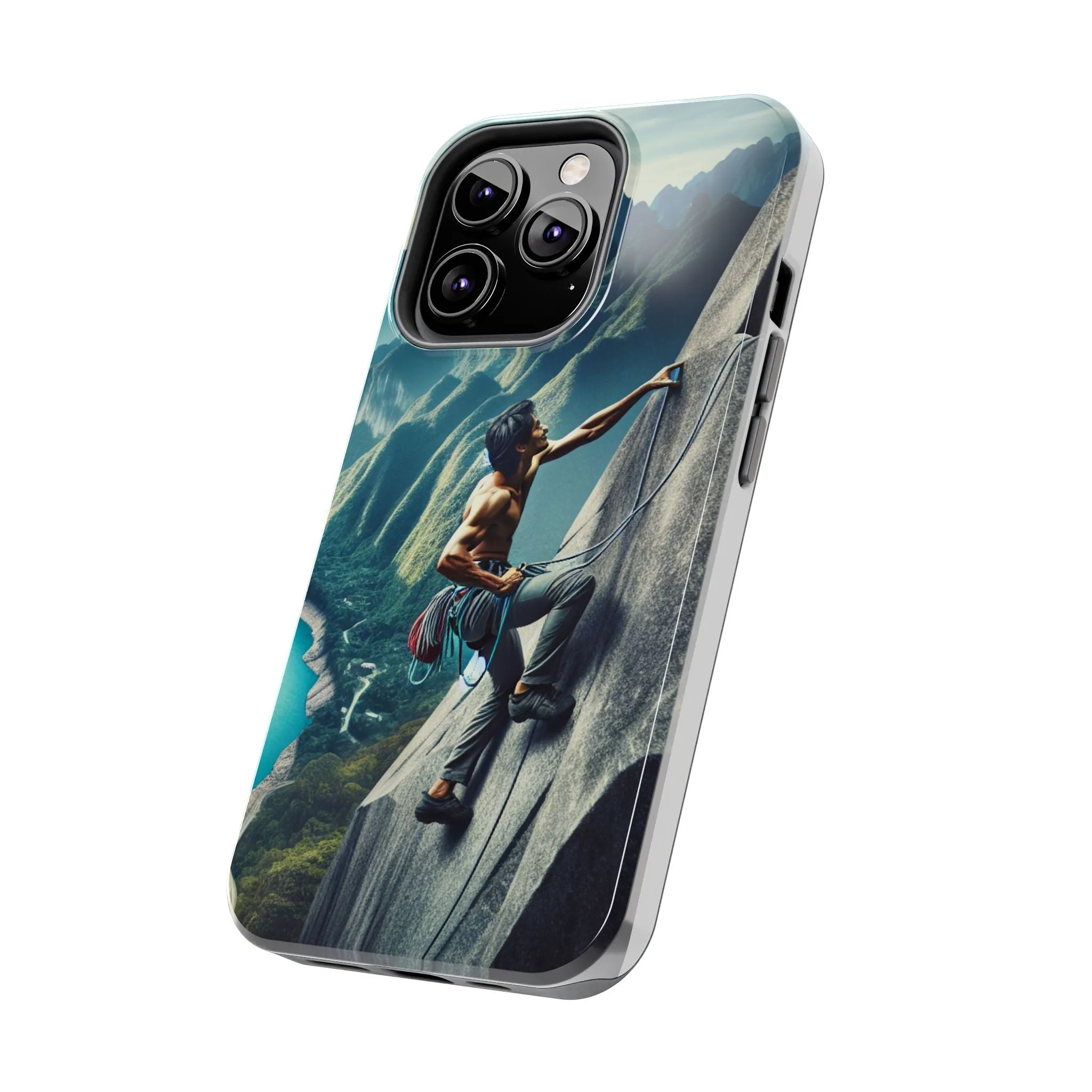 Summit Edge: Climbing Above the Serpent Rive Tough Phone Cases