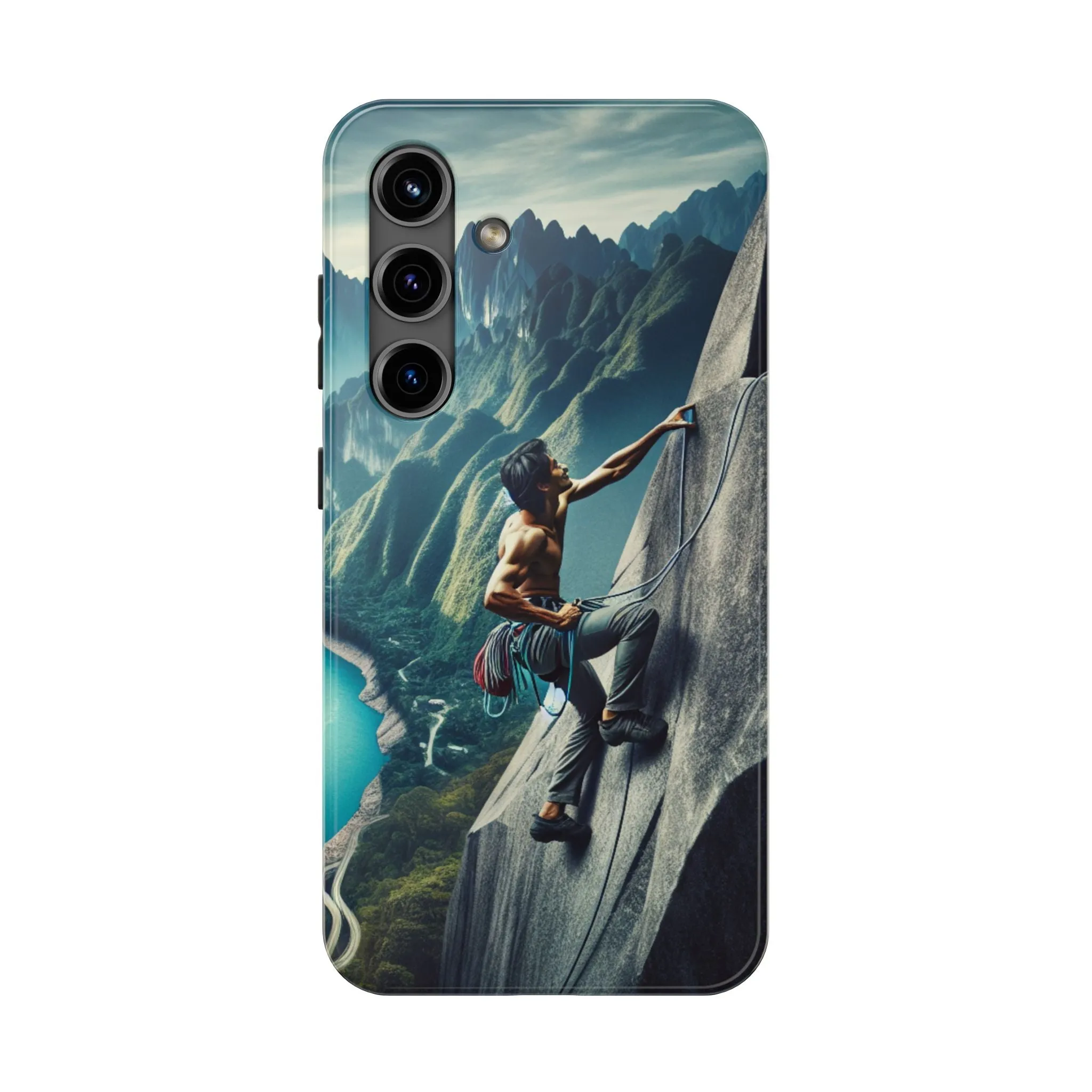 Summit Edge: Climbing Above the Serpent Rive Tough Phone Cases