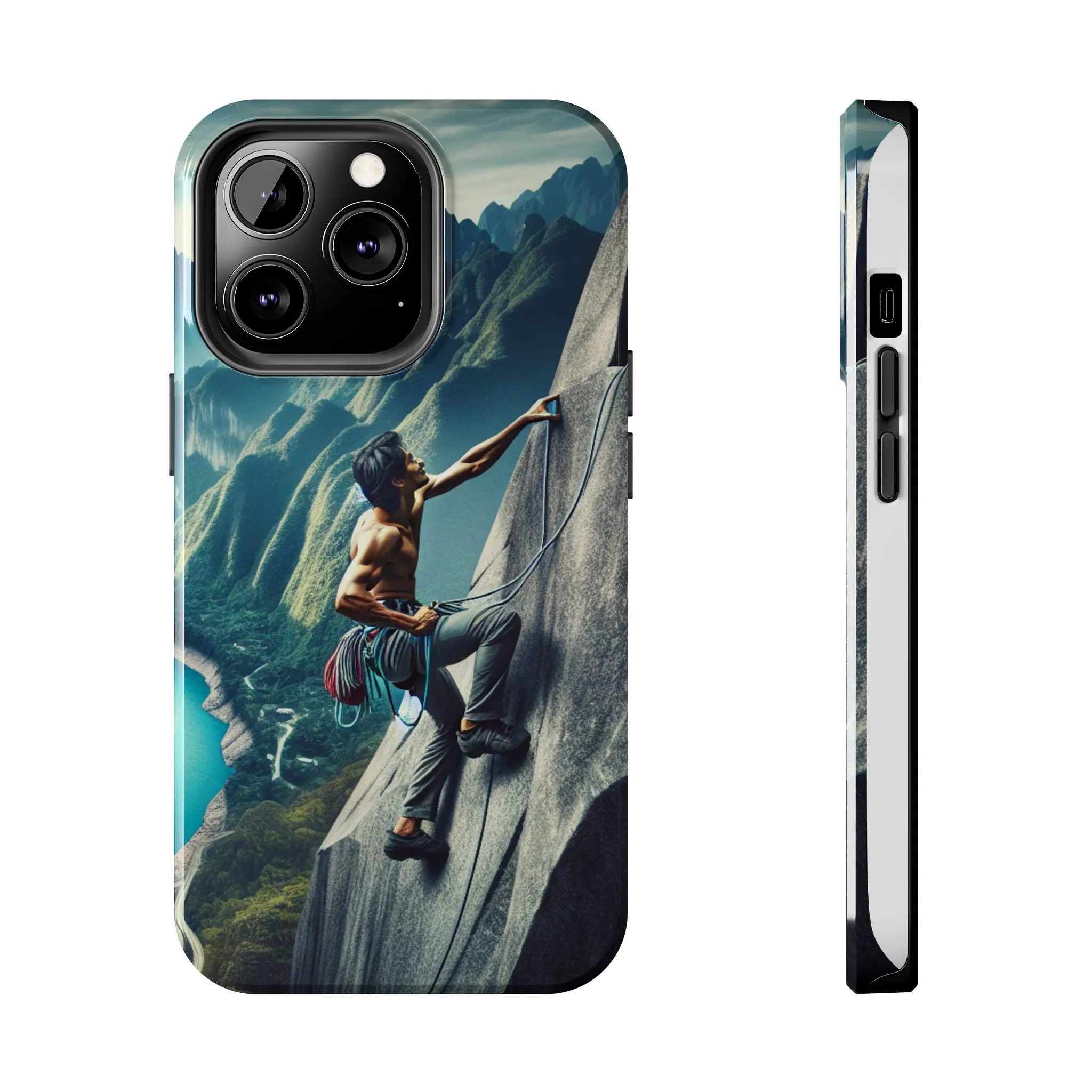 Summit Edge: Climbing Above the Serpent Rive Tough Phone Cases