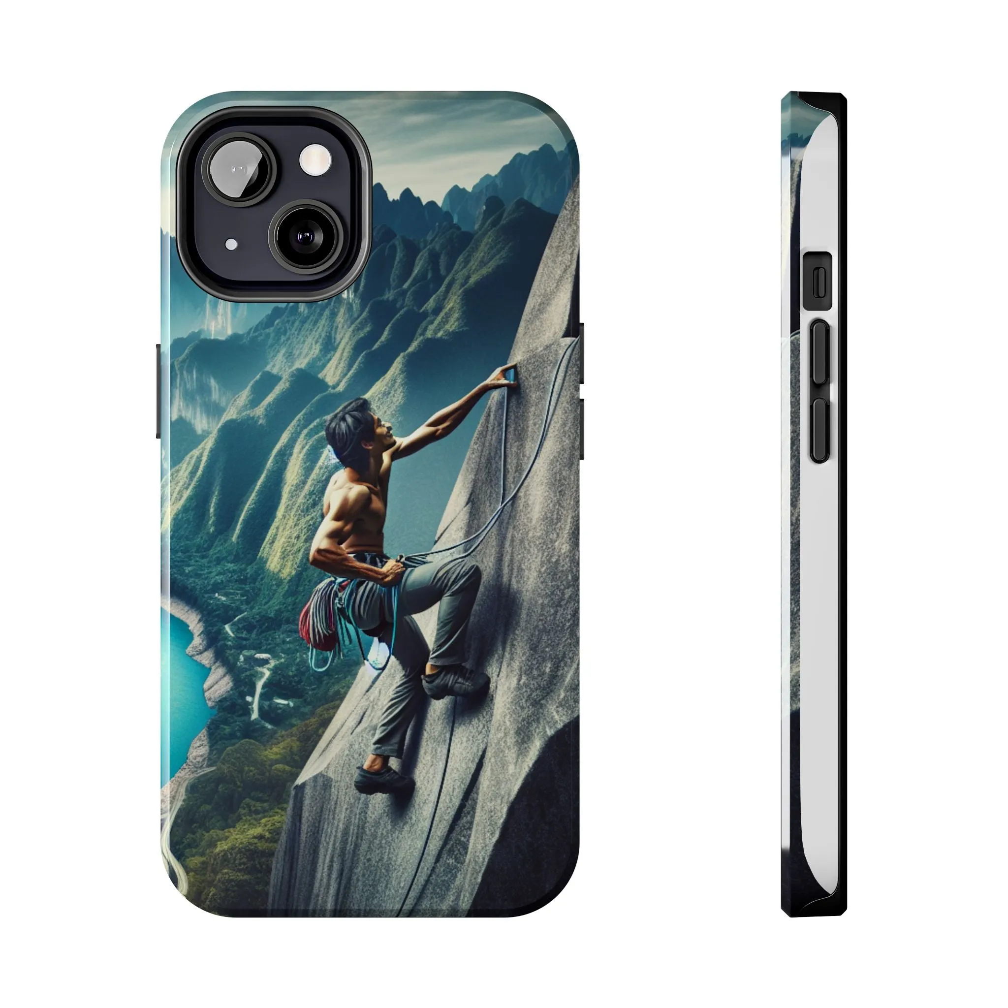 Summit Edge: Climbing Above the Serpent Rive Tough Phone Cases