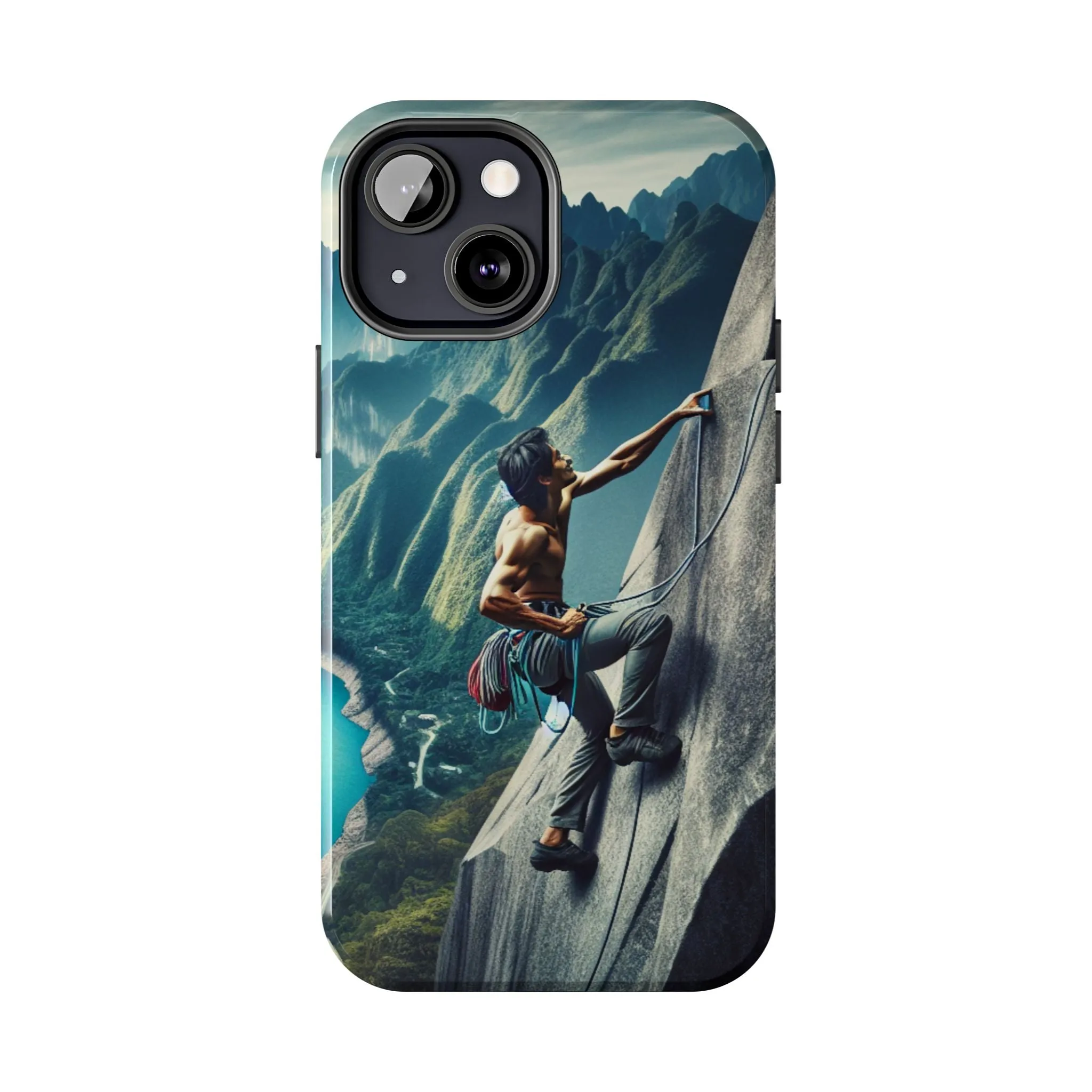 Summit Edge: Climbing Above the Serpent Rive Tough Phone Cases