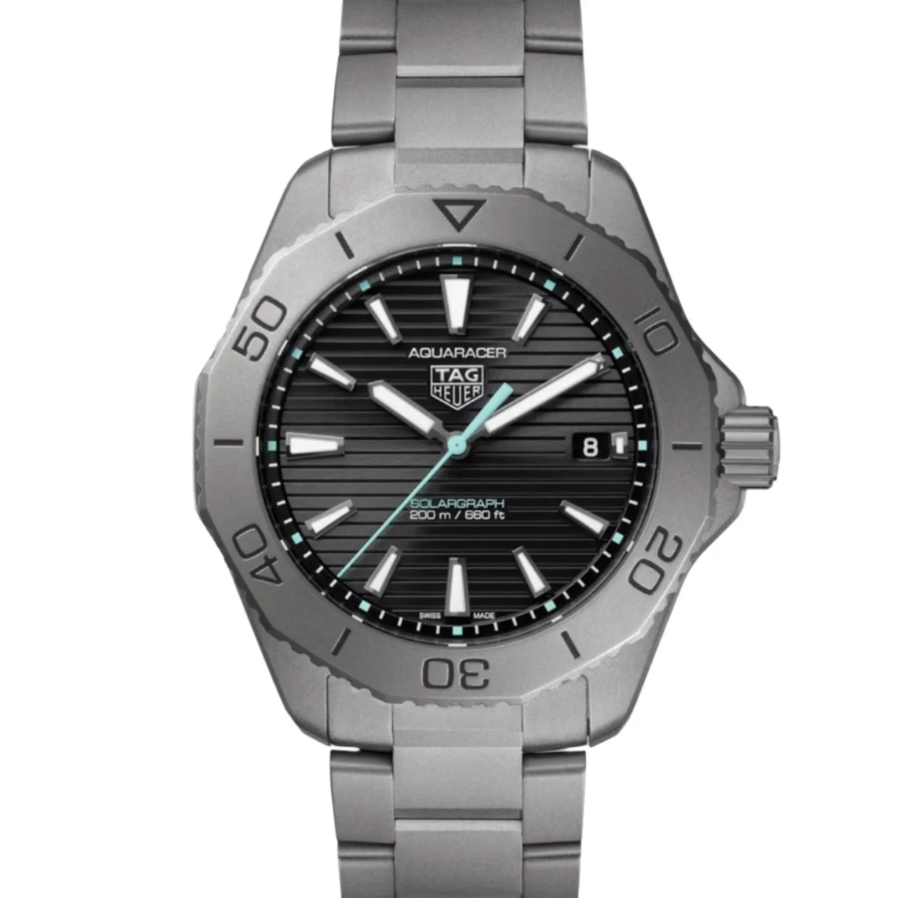 TAG HEUER-AQUARACER PROFESSIONAL 200 SOLARGRAPH Quartz Watch, 40 mm, Titanium WBP1180.BF0000