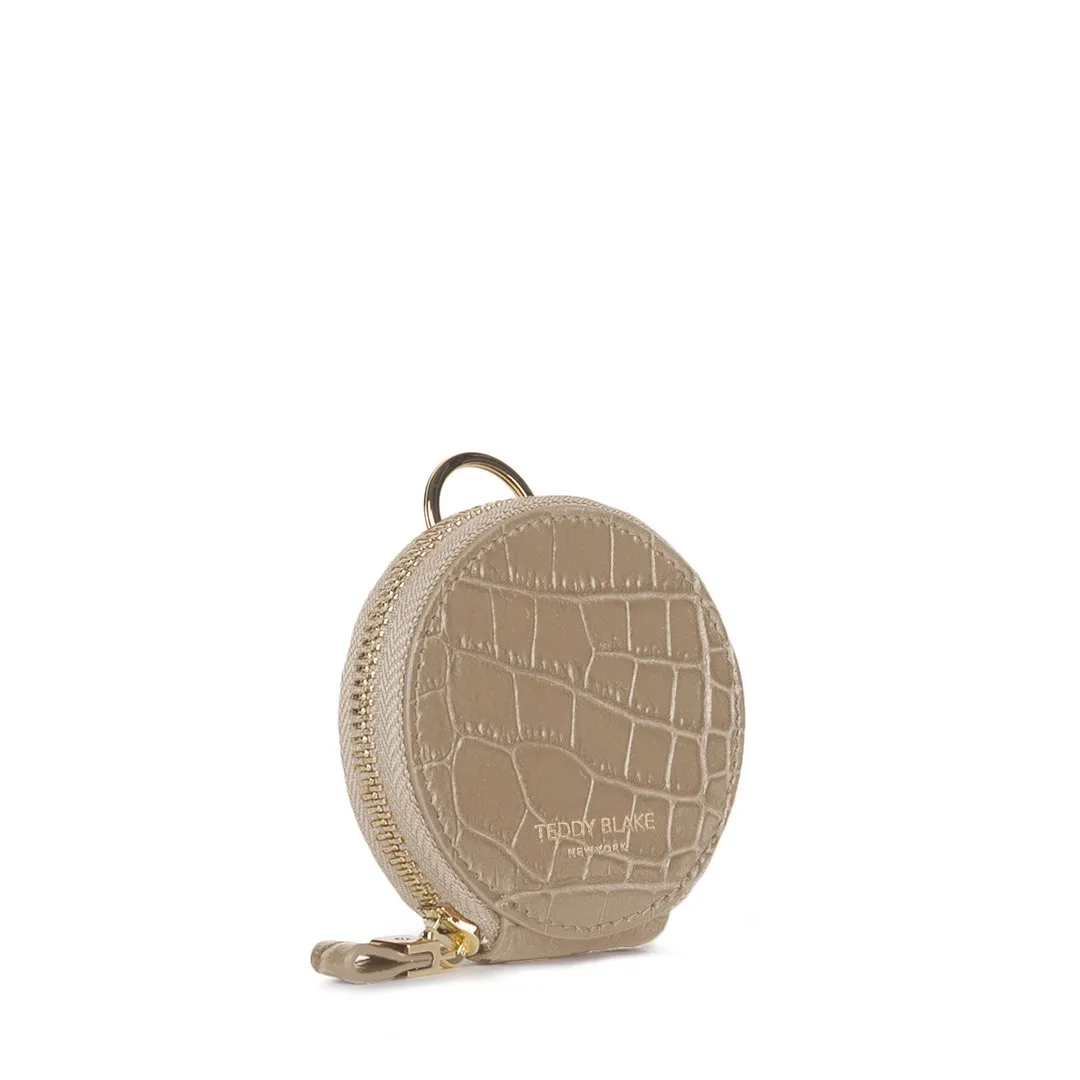 TB Coin Case Croco - Light Beige