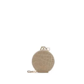 TB Coin Case Croco - Light Beige