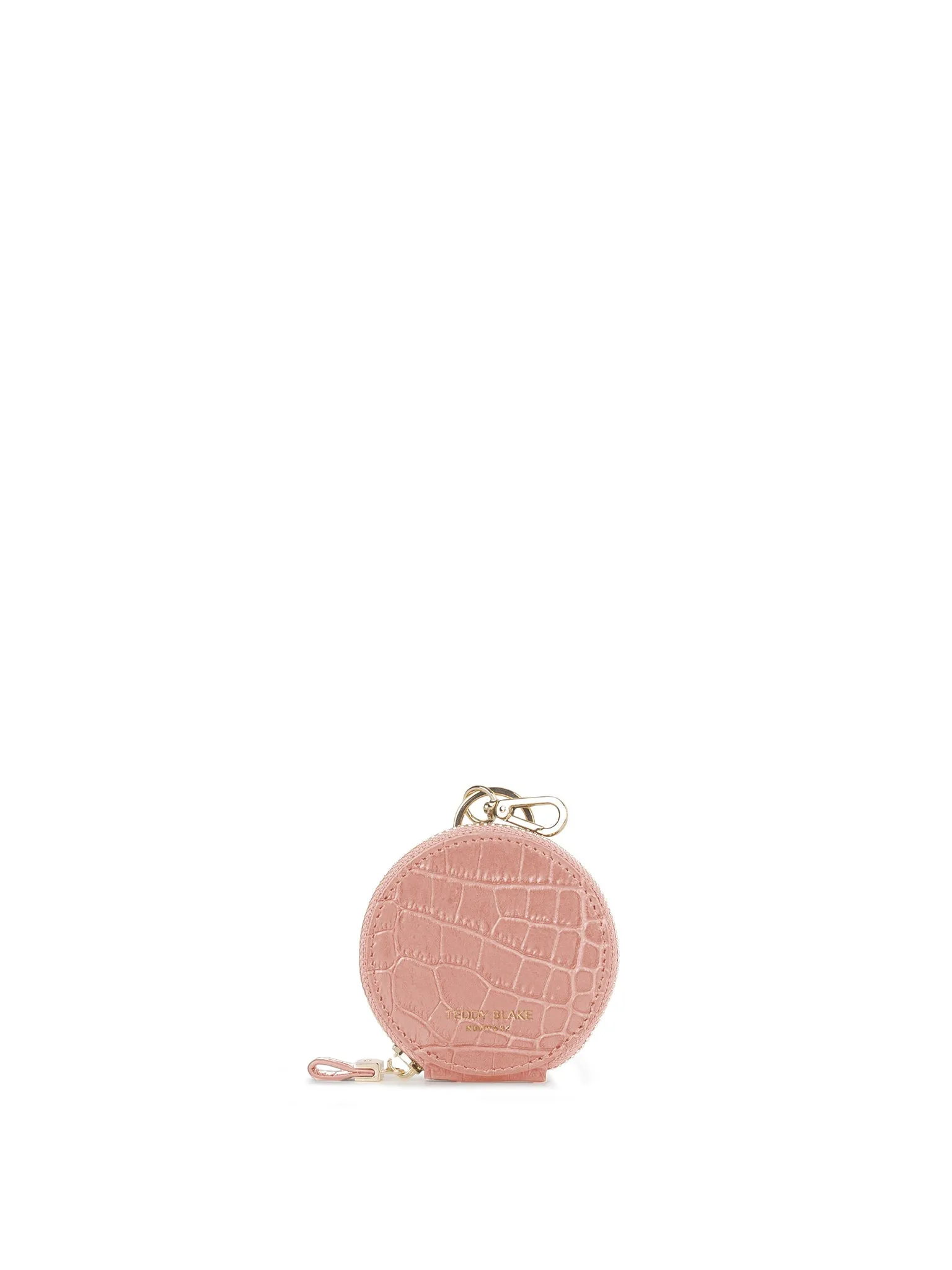 TB Coin Case Croco - Nude Pink