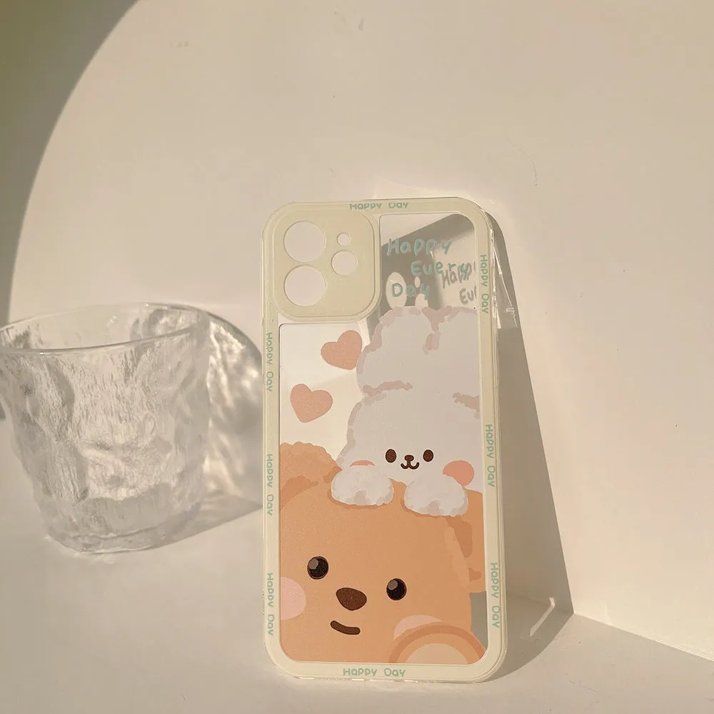 Teddy & Bunny Friends iPhone Case