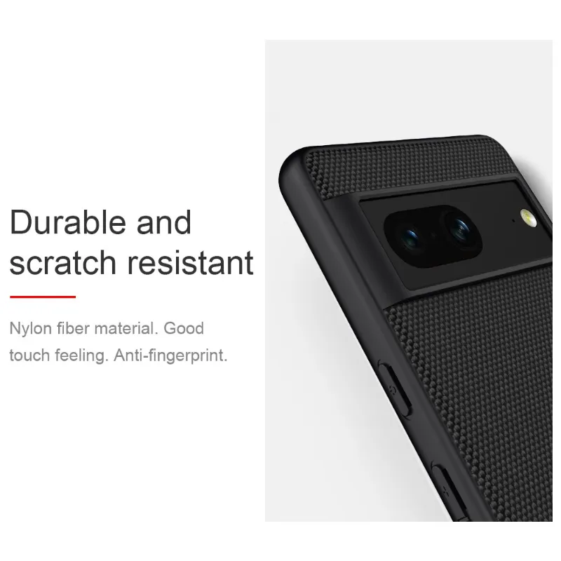 Textured Nylon Fiber Soft TPU Phone Case For Google Pixle 7