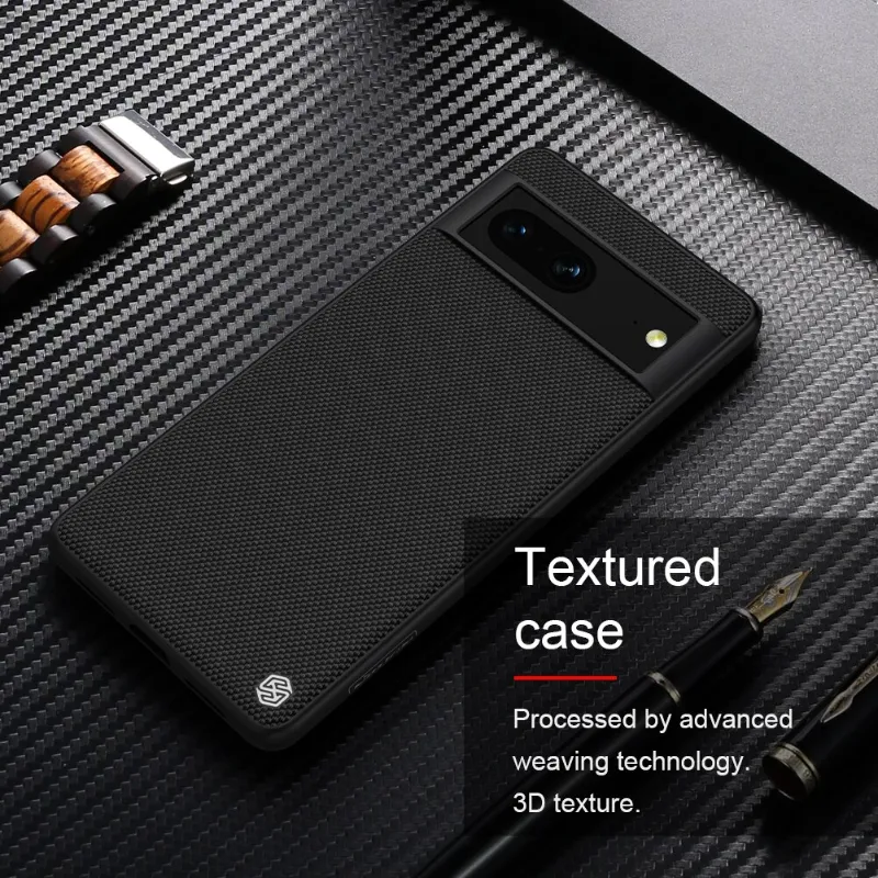 Textured Nylon Fiber Soft TPU Phone Case For Google Pixle 7