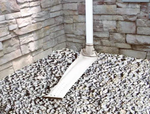 Thermwell DE46WH 46" White Roll Out / Roll Up Automatic Downspout Extenders - Quantity of 6