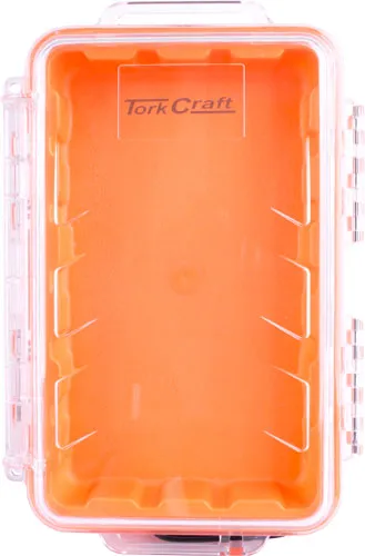 TORK CRAFT MICRO CASE ORAN. 198 X 130 X 53MM SIL./LINER WITH CARABIN.CLIP PLC18150