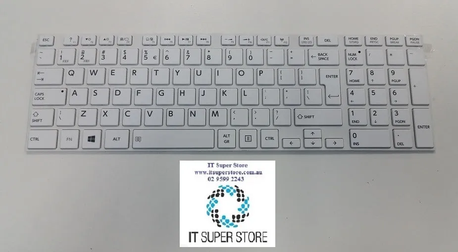 Toshiba Satellite L50 L50D L50-A L50D-A L50T L50T-A Laptop Keyboard White